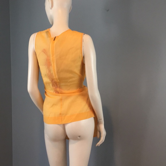 NWT MSGM Yellow Gold Blouse Sz 42/US 6 - Picture 8 of 14